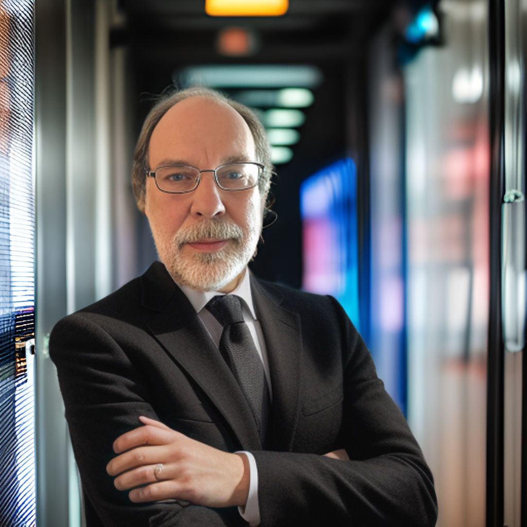 Portrait of Alex Soya in a server room